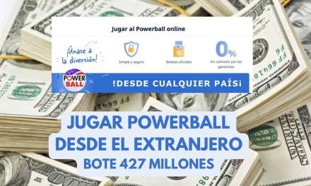 Comprar Powerball desde el extranjero bote 427 millones