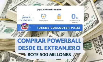 Comprar Powerball desde el extranjero bote de 500 millones