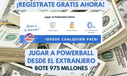 Comprar boletos Powerball online bote 975 millones