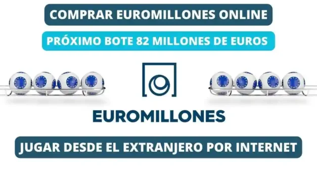 Jugar Euromillones desde el extranjero bote 82 millones