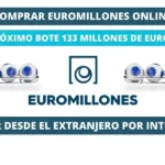 Jugar Euromillones online desde el extranjero bote 133 millones