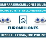 Jugar Euromillones online desde el extranjero bote 151 millones